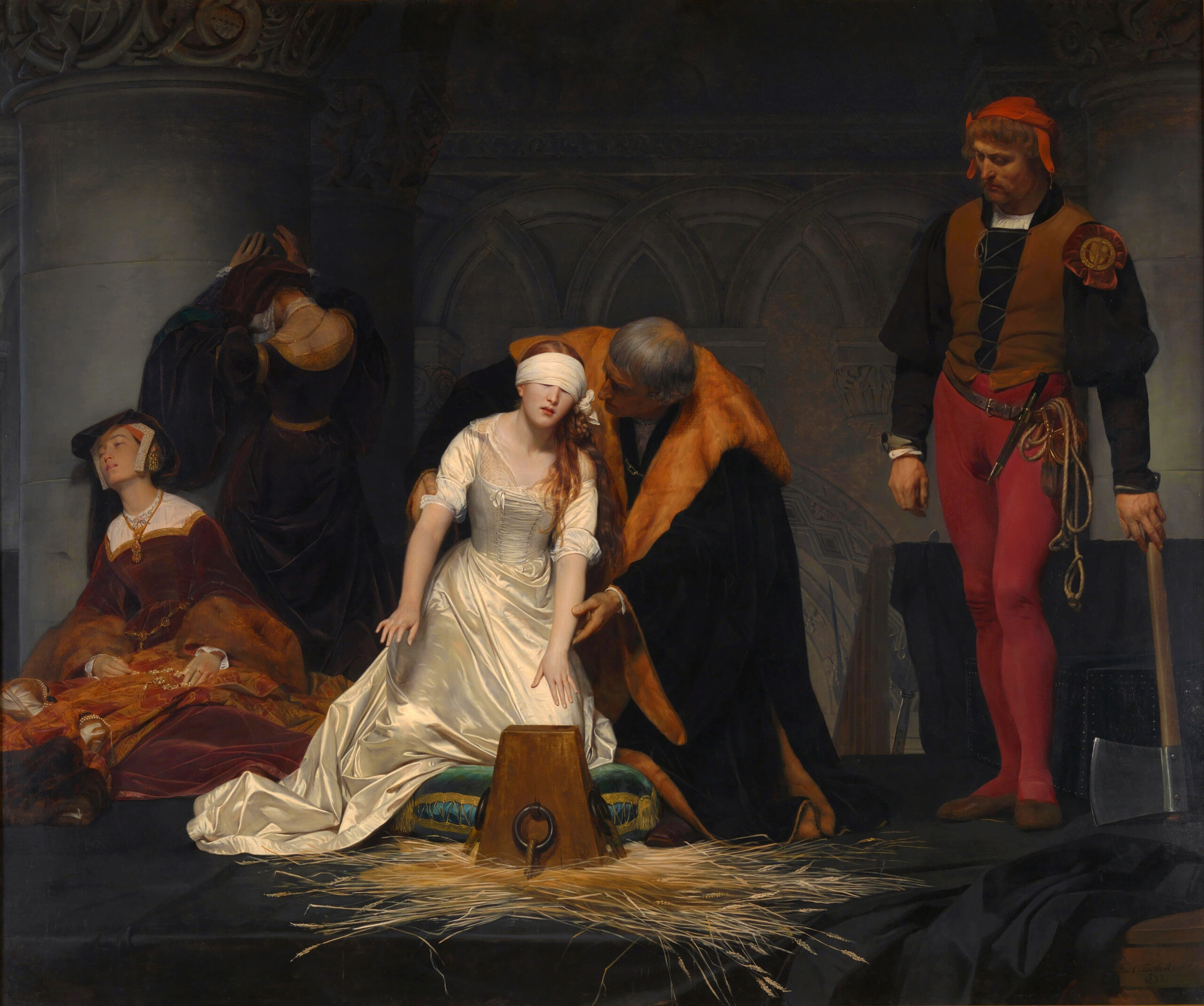 Paul Delaroche, The Execution of Lady Jane Grey, 1834 ©The National Gallery, London